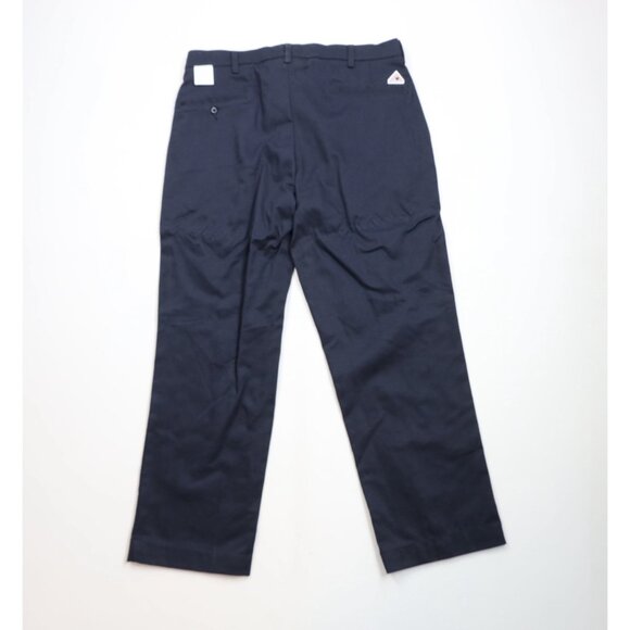 Deadstock Vintage Bulwark FR Mens 36x30 Fire Flame Resistant Workwear Pants Blue - Picture 13 of 16